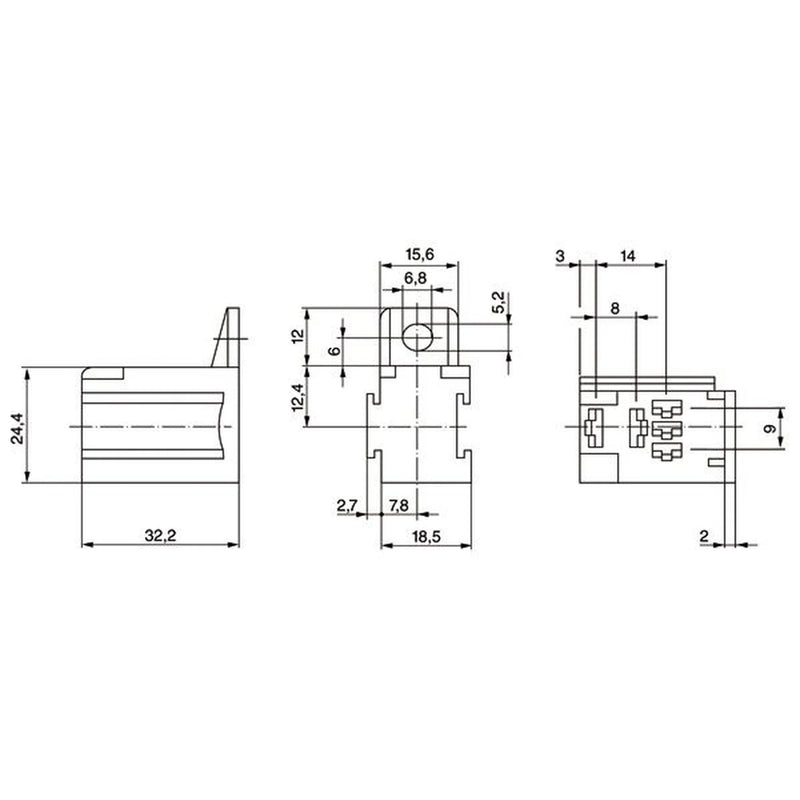 Bosch Relay Socket Base 3 334 485 045