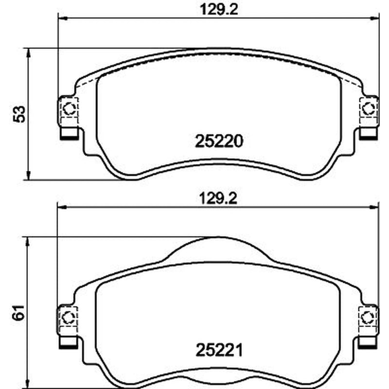 DON Front Brake Pad Set PCP1421