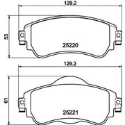 Mintex Front Brake Pad Set MDB3174