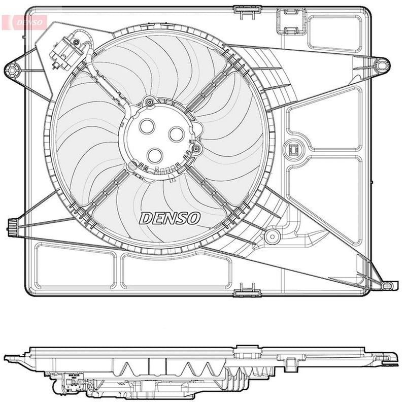 Denso Engine Cooling Fan DER15005