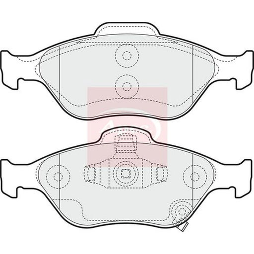 Apec Front Brake Pad Set PAD1543