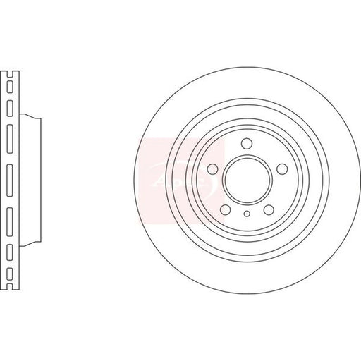 Apec 2 x Rear Brake Discs DSK3313