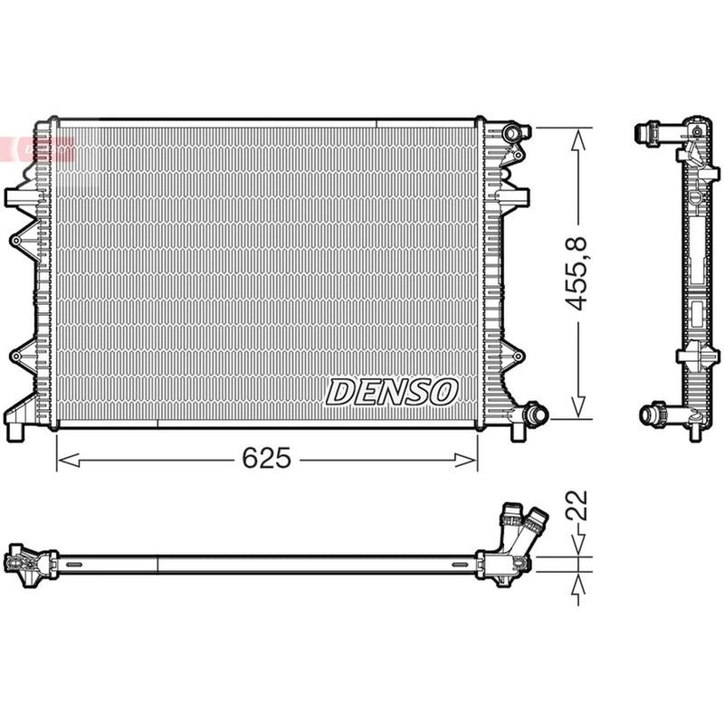 Denso Engine Radiator DRM32066