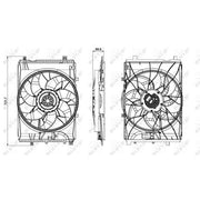 NRF Engine Cooling Fan 47850