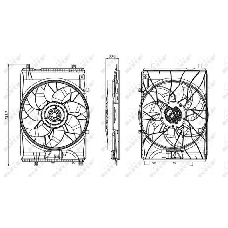 NRF Engine Cooling Fan 47850