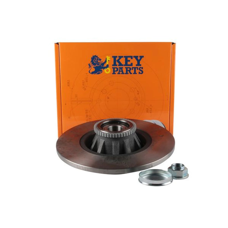 Key Parts 2 x Solid Rear Brake Discs KBD5813S