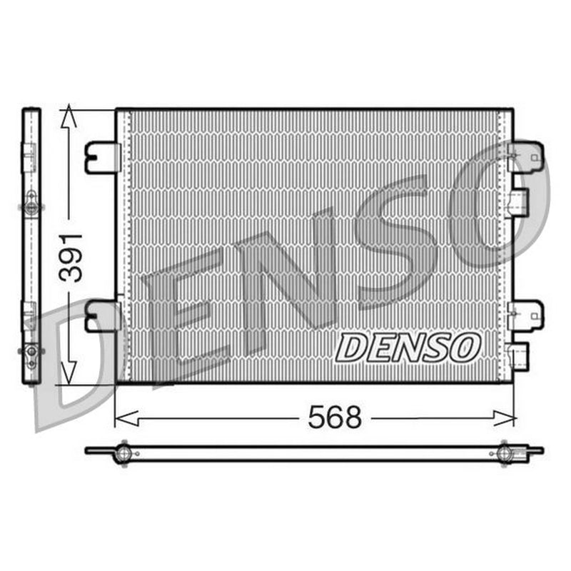 Denso Air Conditioning Condenser DCN23011