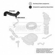 Borg & Beck Air Filter Intake Hose NBR (nitrile butadiene rubber BTH1461