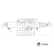 Febi Power Steering Slave Cylinder Rear 176543