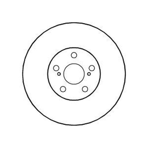 Abtex 2 x Vented Front Brake Discs BD1005V