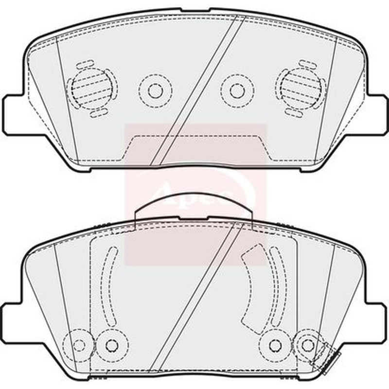Apec Front Brake Pad Set PAD1980