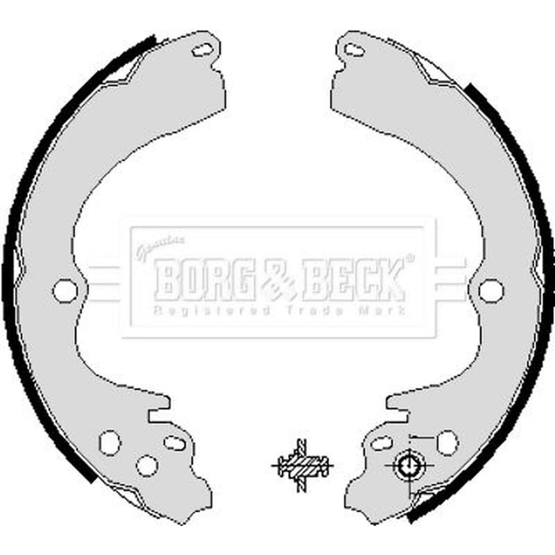 Borg & Beck Brake Shoe Set Axle Kit BBS6204