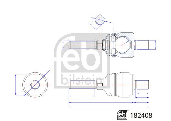 Febi Stabiliser Drop Link Front Right