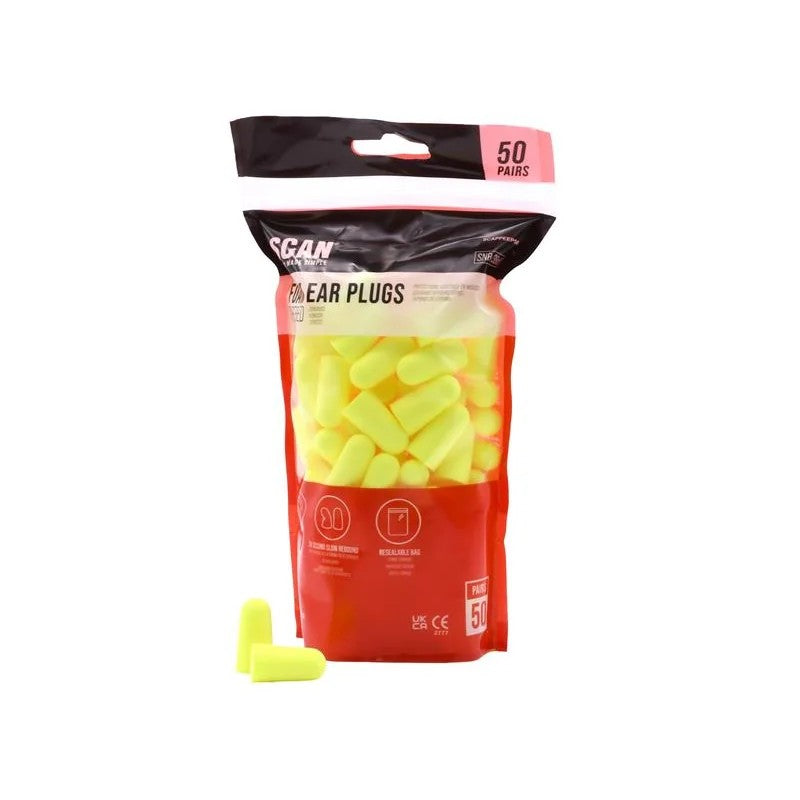 Scan Foam Ear Plugs - 50 Pairs - EC-1003A