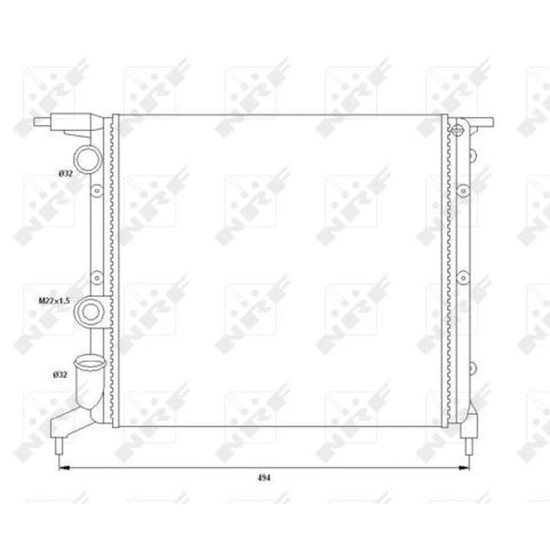 NRF Engine Radiator 58785