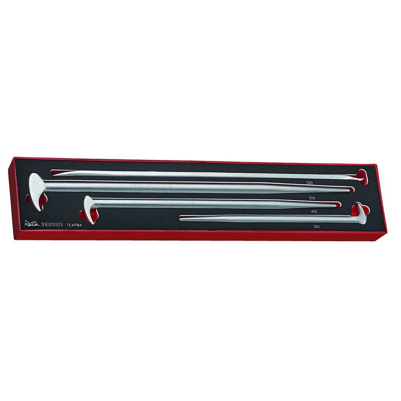Teng Tools Pry Bar Set FOAMX4 4 Pieces
