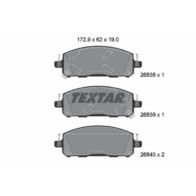 Textar Front Brake Pad Set 2683801
