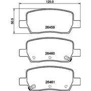 DON Rear Brake Pad Set PCP2057