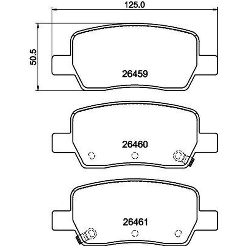 DON Rear Brake Pad Set PCP2057