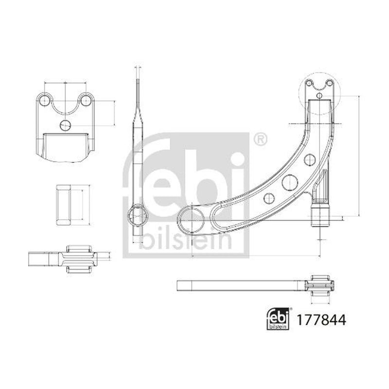 Febi Control/Trailing Arm Front Left 177844