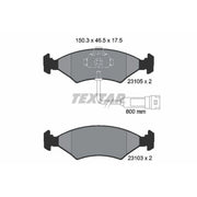 Textar Front Brake Pad Set 2310501