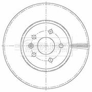 Borg & Beck 2 x Front Brake Discs BBD6130S