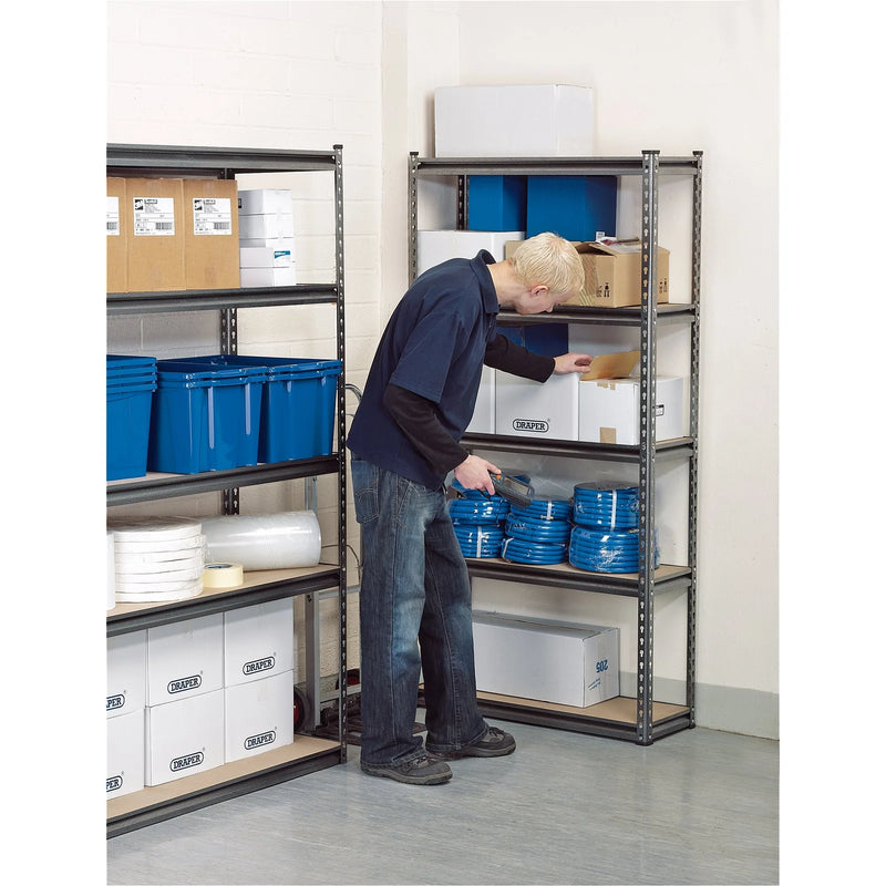 Draper Expert Heavy Duty Steel Shelving Unit 5 Shelves 1830mm