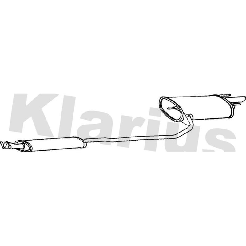 Klarius Box With Tail Pipe Rear TY495J