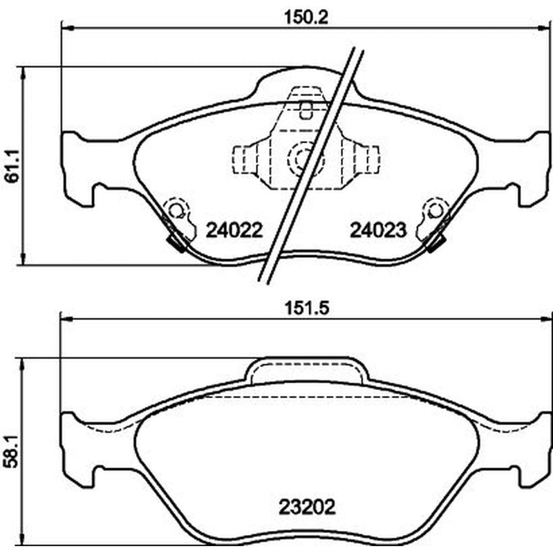 DON Front Brake Pad Set PCP1185
