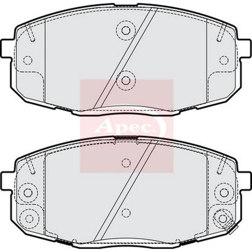 Apec Front Brake Pad Set PAD2217