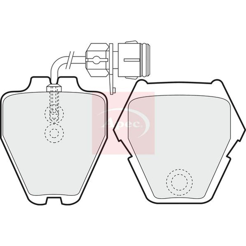 Apec Front Brake Pad Set PAD1161