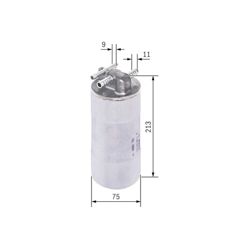 Bosch Car Fuel Filter N2845 Fits Audi A6 Allroad Quattro Tdi - 3.0 - 06-08 F0264 Bosch  - Town Parts