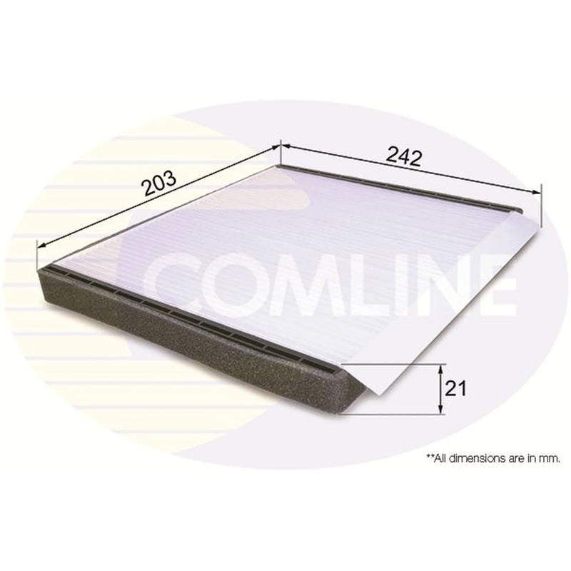 Comline Cabin Air Filter (Pollen Filter) EKF203