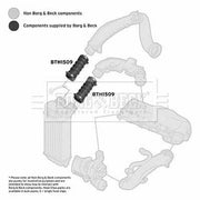Borg & Beck Intercooler Turbo Charge Air Hose BTH1509