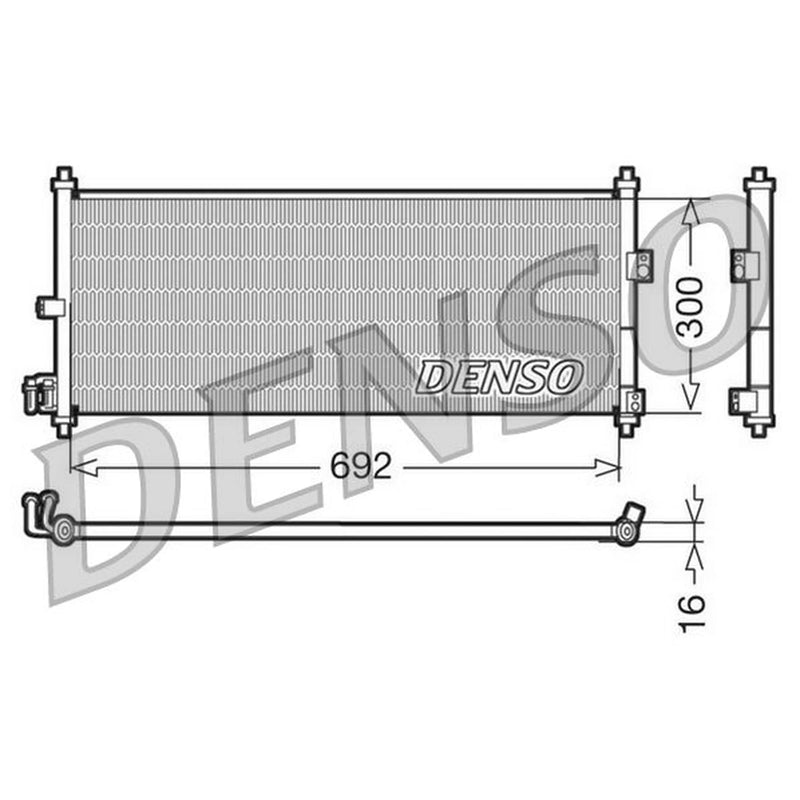 Denso Air Conditioning Condenser DCN46011