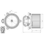 NRF Heater Blower Fan 34279