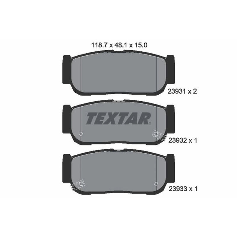Textar Rear Brake Pad Set 2393101