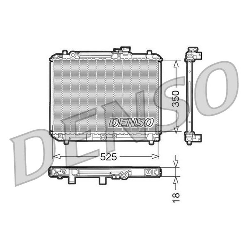 Denso Engine Radiator DRM47001
