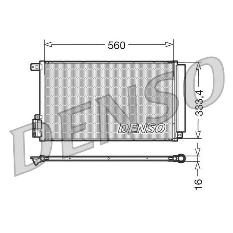 Denso Air Conditioning Condenser DCN13109