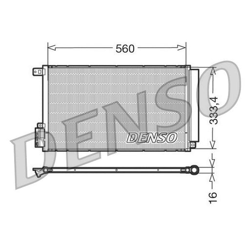 Denso Air Conditioning Condenser DCN13109