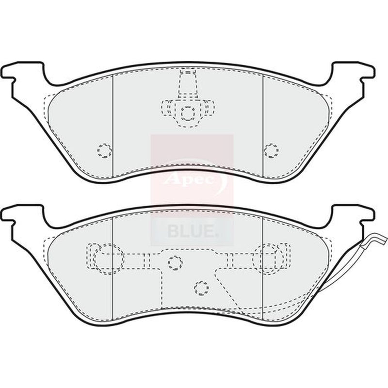 Apec Rear Brake Pad Set PD3544