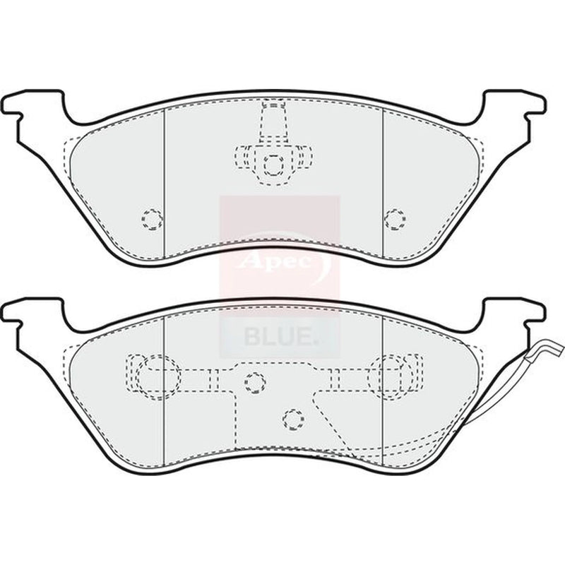 Apec Rear Brake Pad Set PD3544