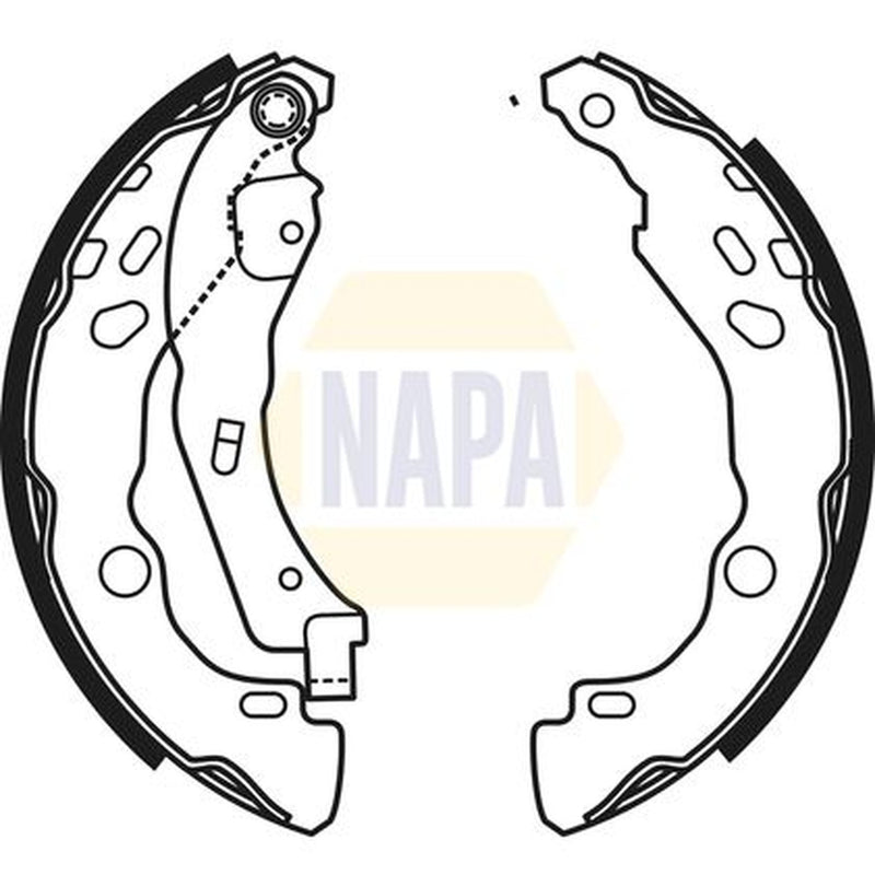 NAPA Brake Shoe Set Axle Kit NBS1050
