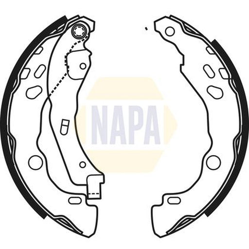 NAPA Brake Shoe Set Axle Kit NBS1050