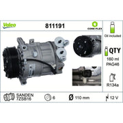 Valeo Air Conditioning Compressor 811191