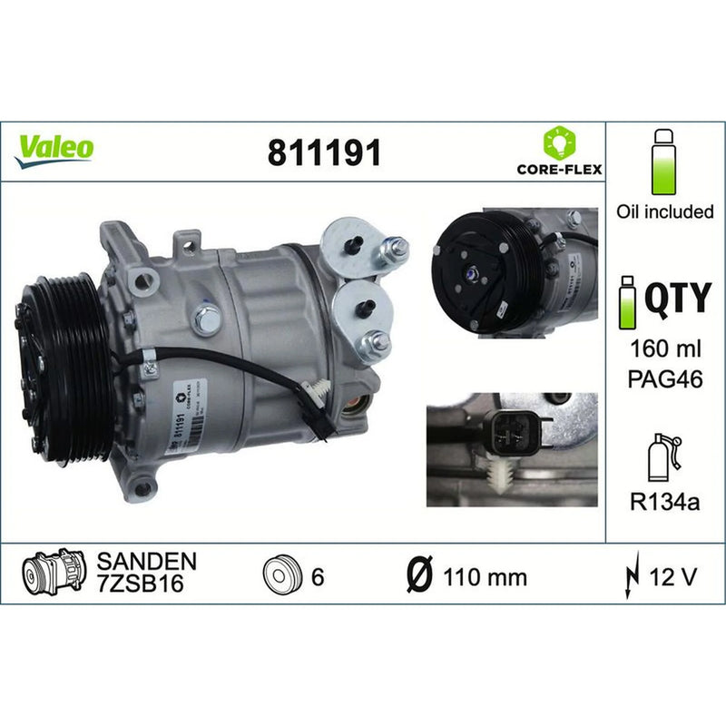 Valeo Air Conditioning Compressor 811191