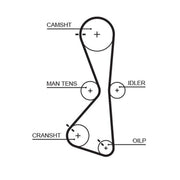 Gates Timing Belt Kit with Rollers K015609XS