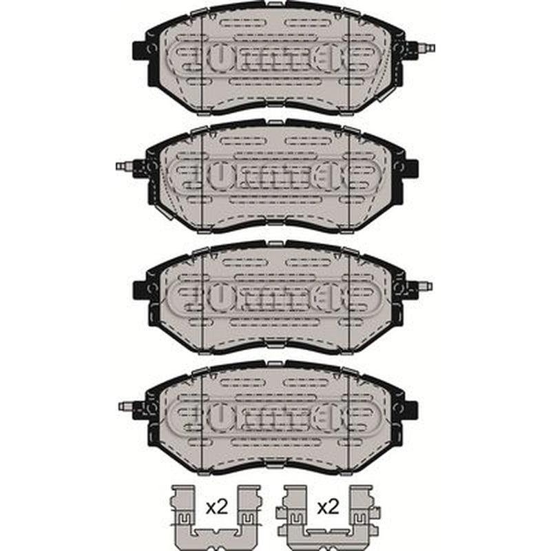 Juratek Front Brake Pad Set JCP8522