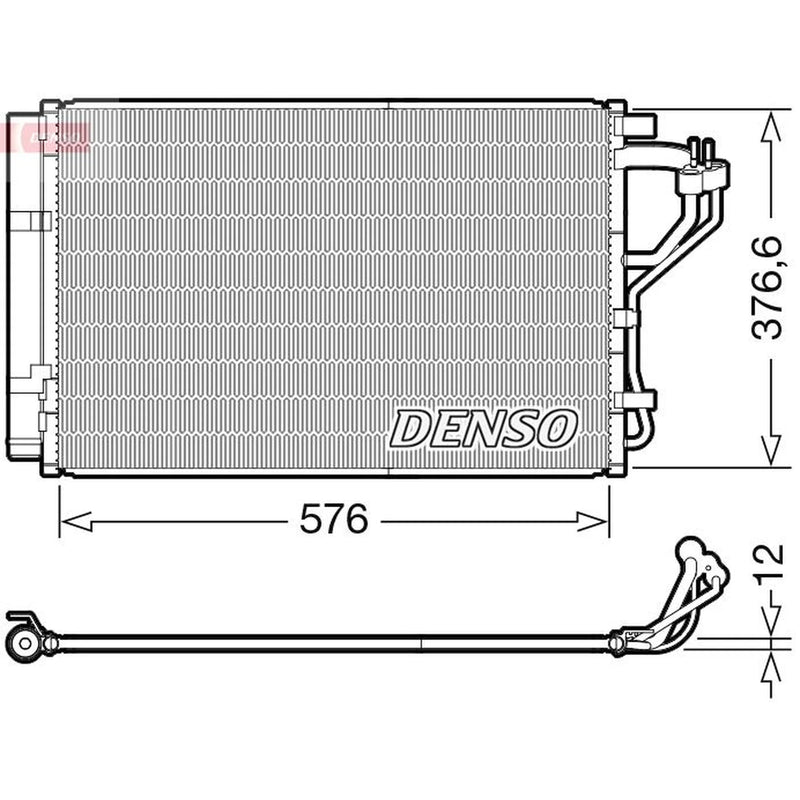 Denso Air Conditioning Condenser DCN41010