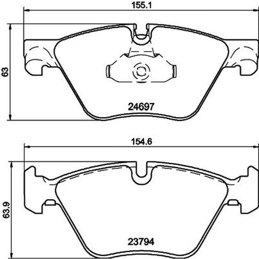 DON Front Brake Pad Set PCP1248